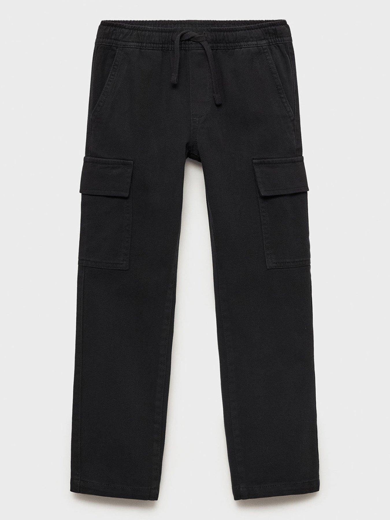 undefined Boys Cargo Trousers - Black