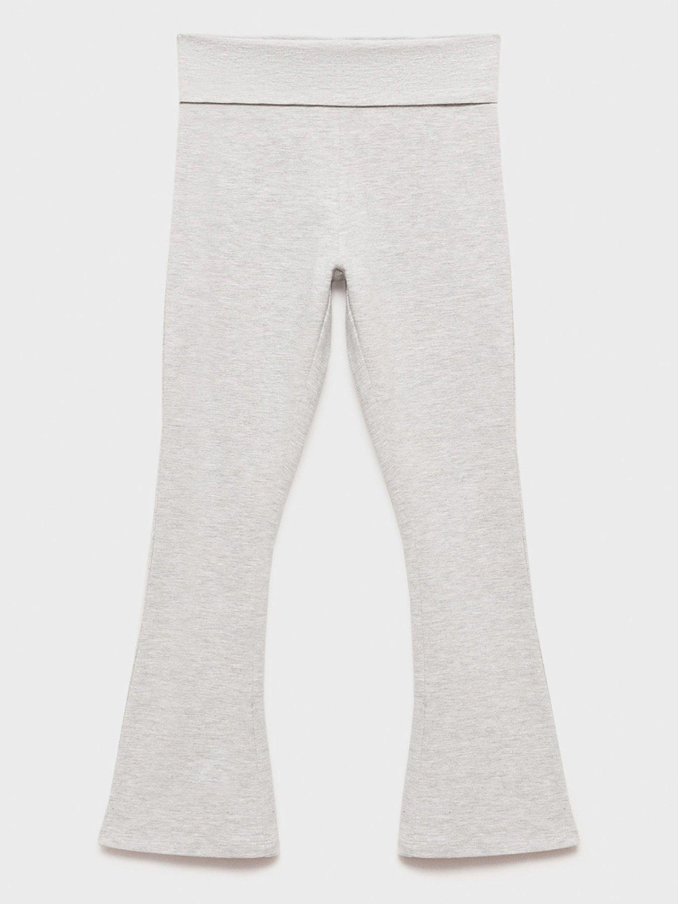 undefined Girls Flared Leggings - Grey