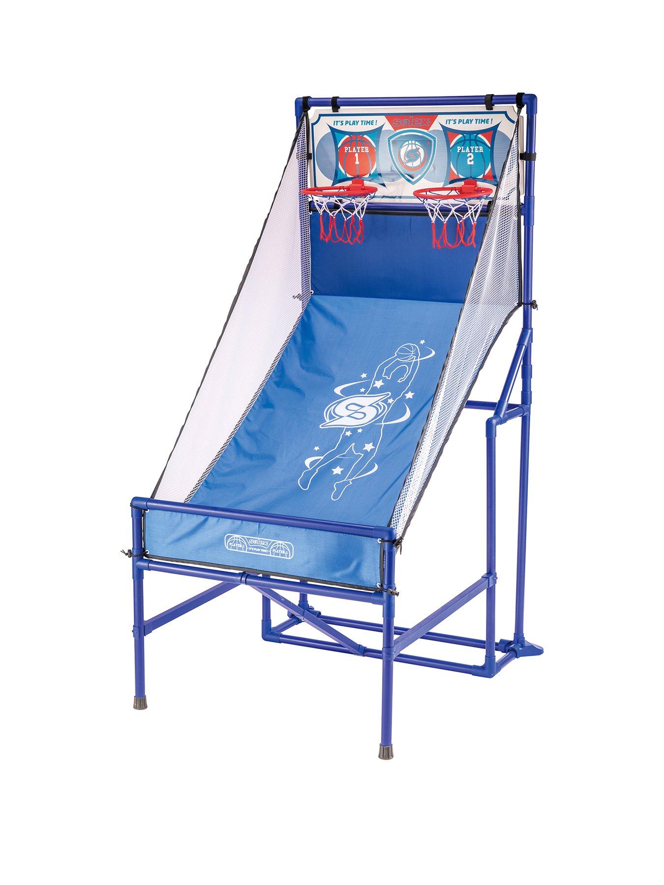 Product photograph of Solex 2 Player Foldable Basketball Arcade Game from very.co.uk