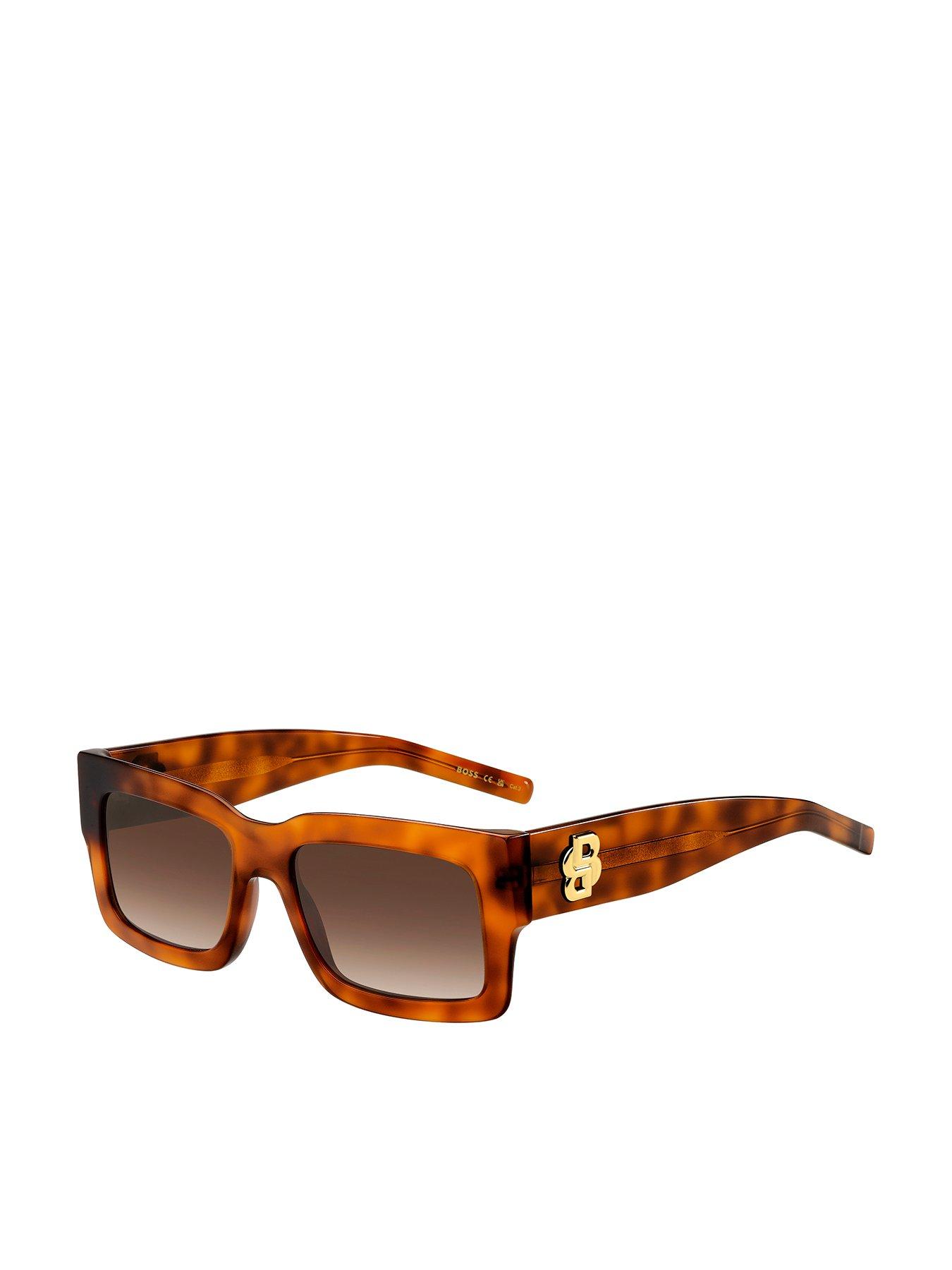 undefined Chunky Acetate Frame Sunglasses - Brown