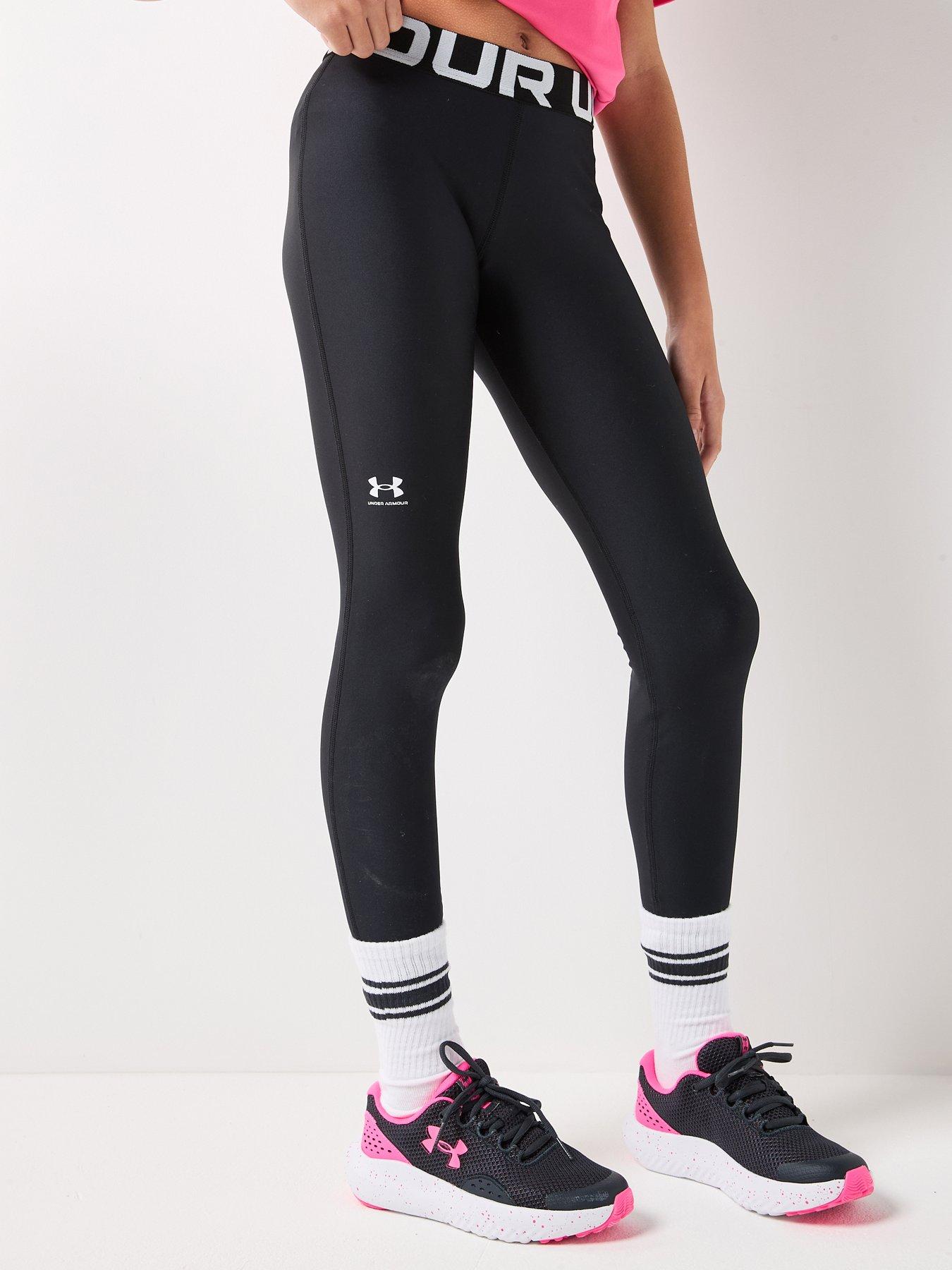UNDER ARMOUR Junior Girls Training Heatgear Tights - Black