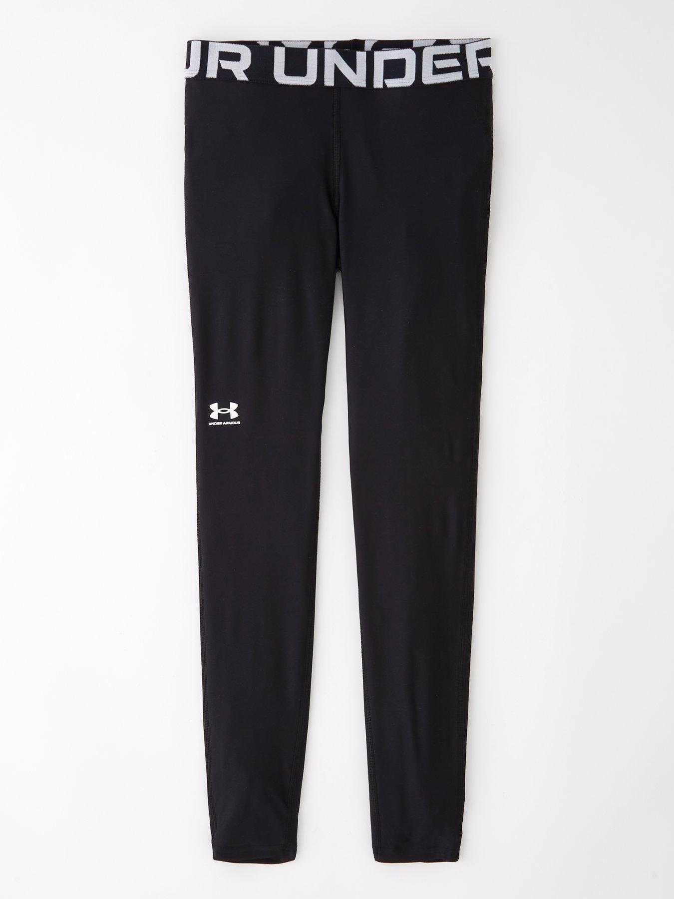 undefined Junior Girls Training Heatgear Tights - Black
