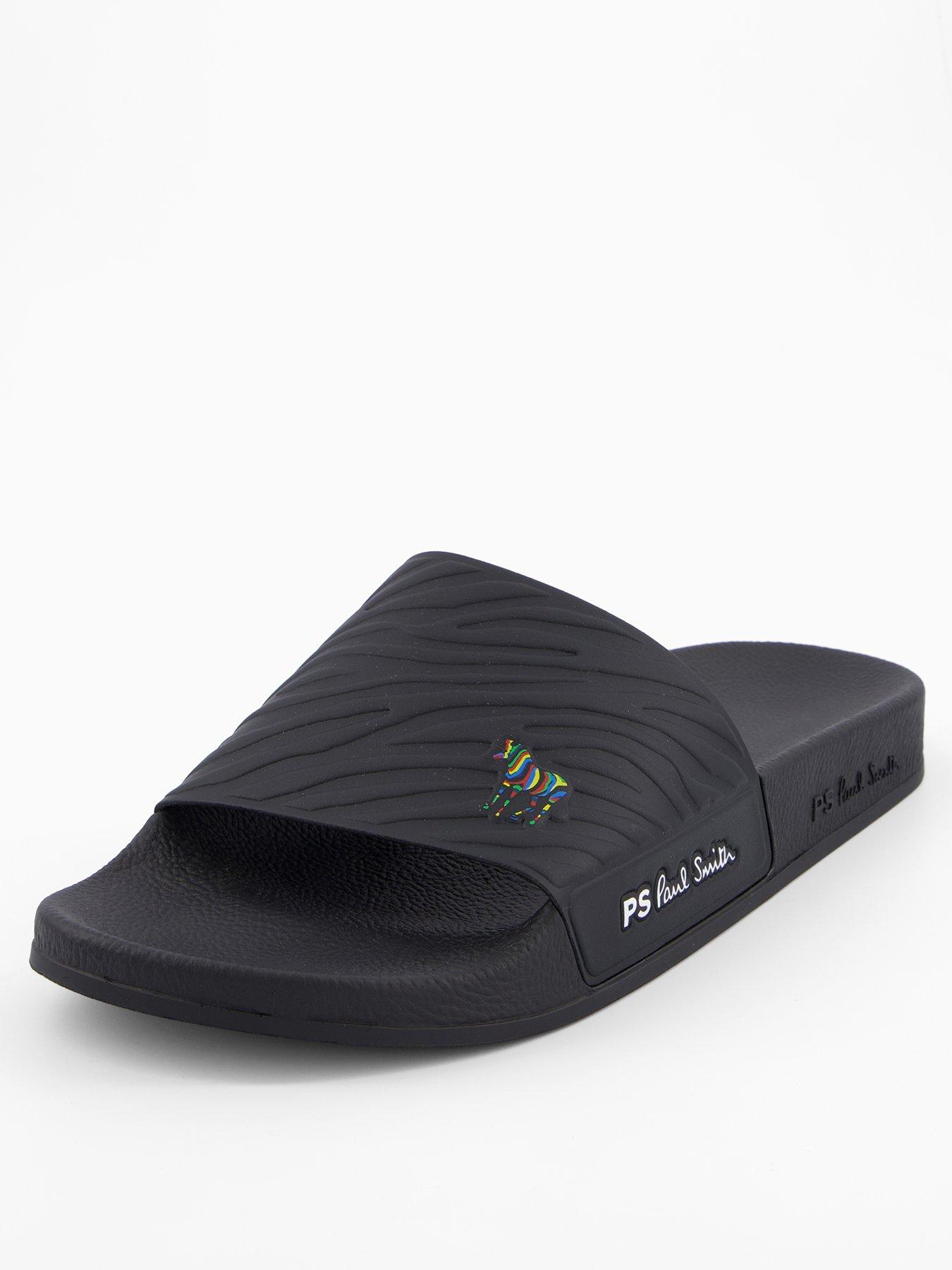 undefined Men's Zed Zebra Slides - Black
