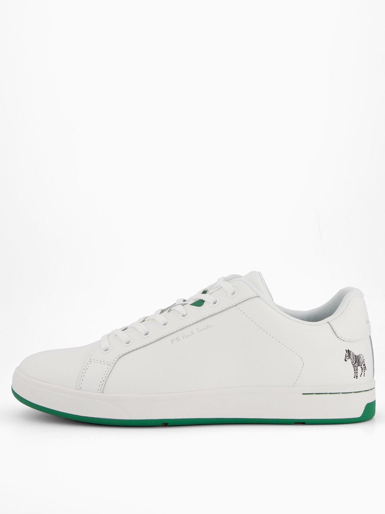 undefined Men's Albany Green Sole Trainers - White