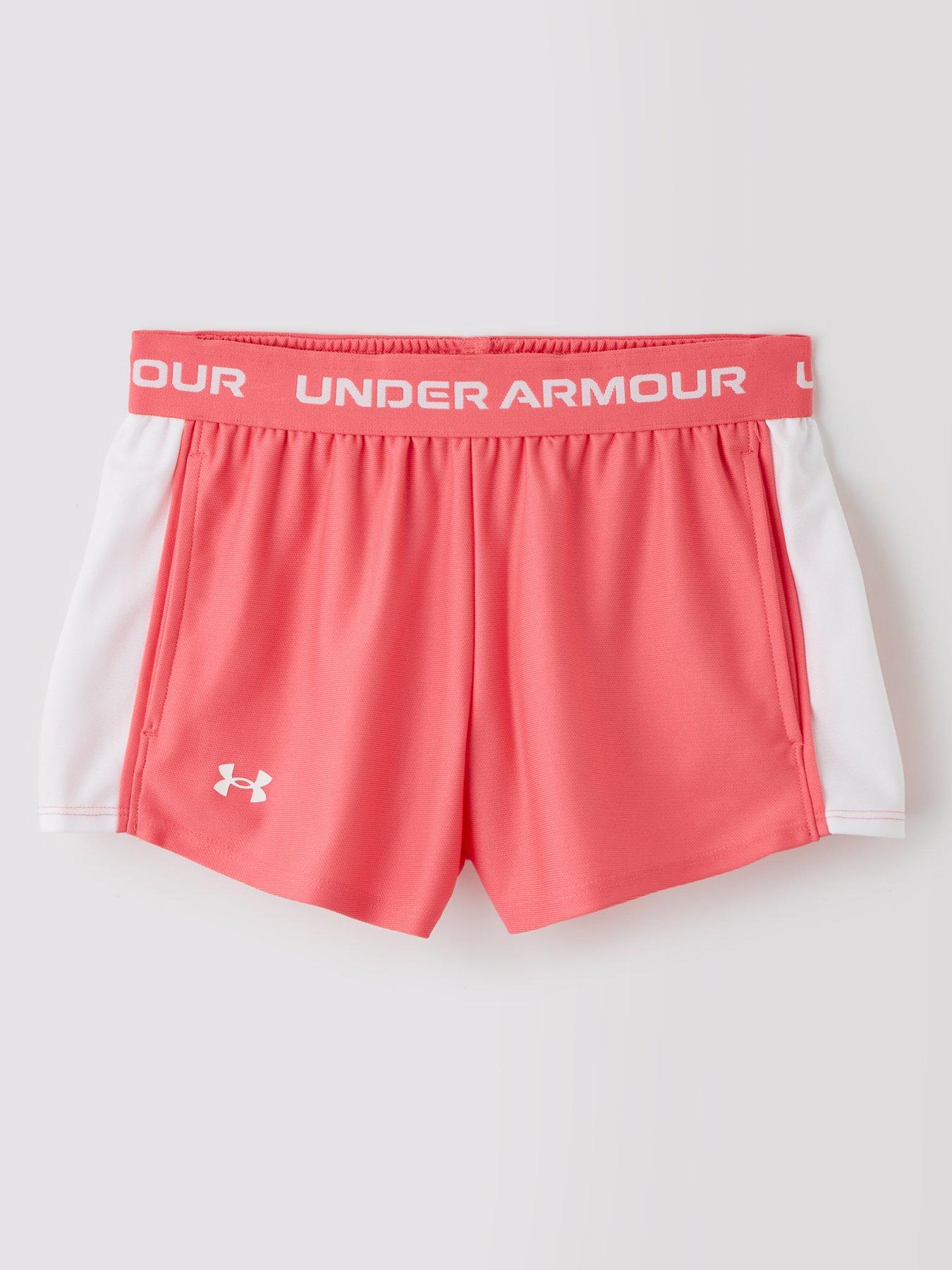 undefined Junior Girls Training Tech Play Up Shorts - Pink
