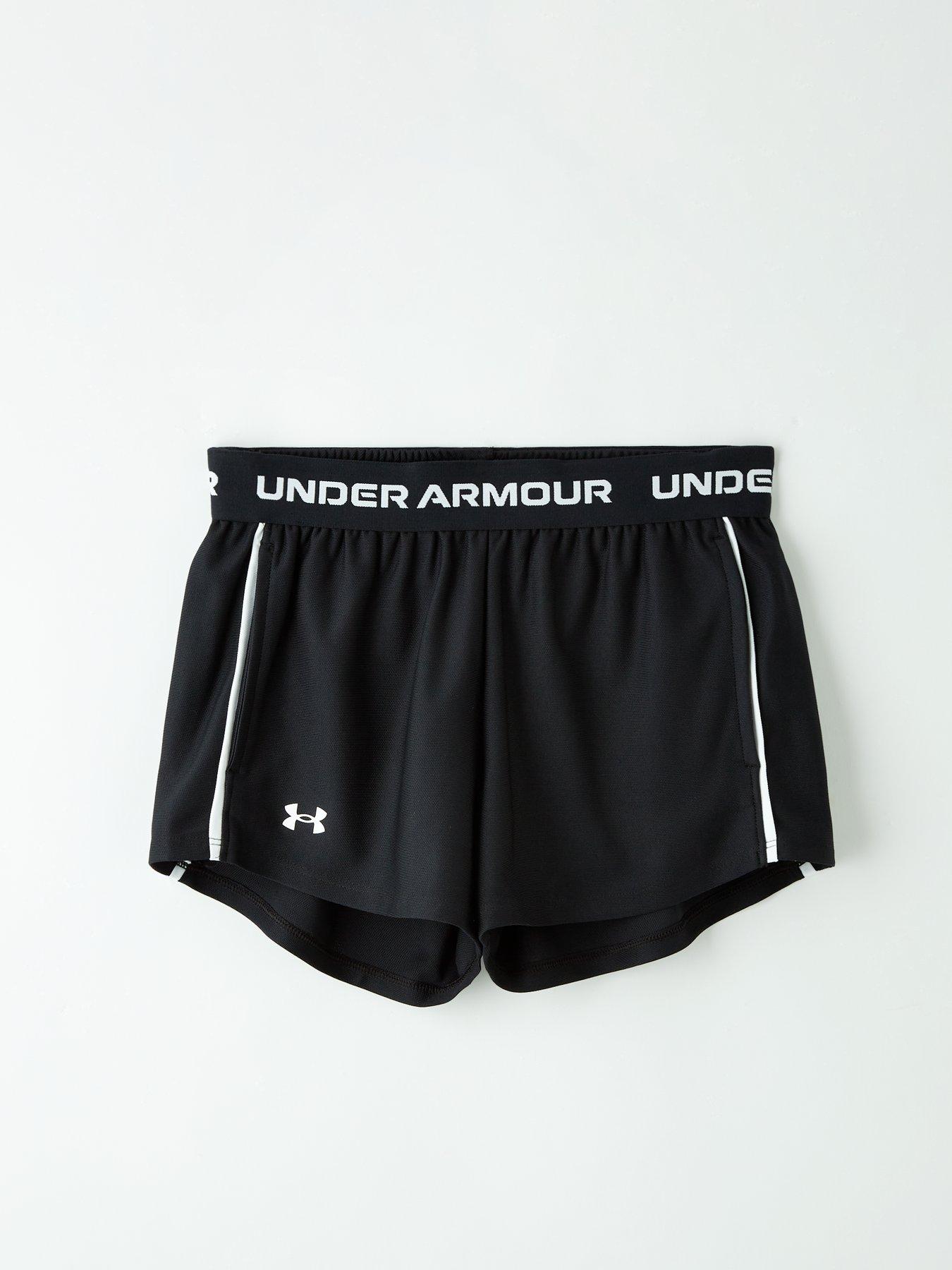 Image 6 of 6 of UNDER ARMOUR Junior Girls Training Tech Play Up Shorts - Black