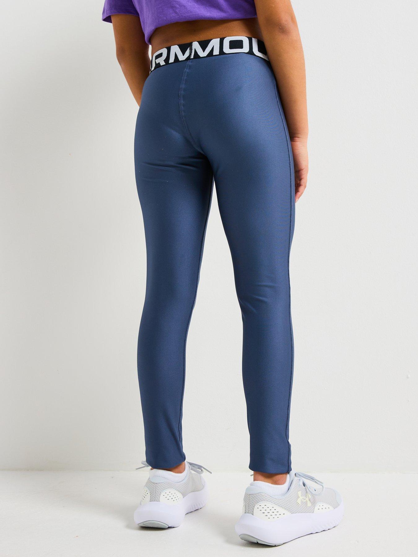Image 2 of 6 of UNDER ARMOUR Junior Girls Training Heatgear Tights - Grey