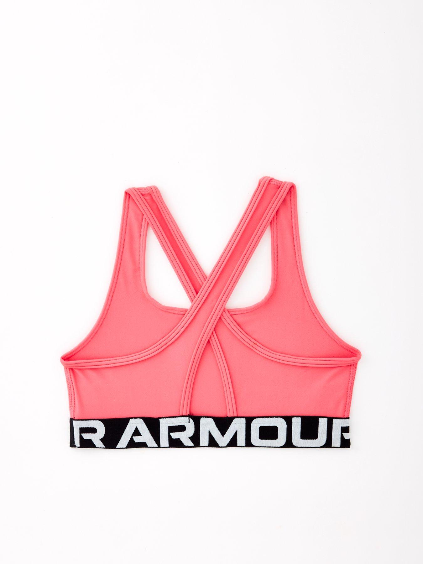 UNDER ARMOUR Junior Girls Training Crossback Sports Bra Pink Very