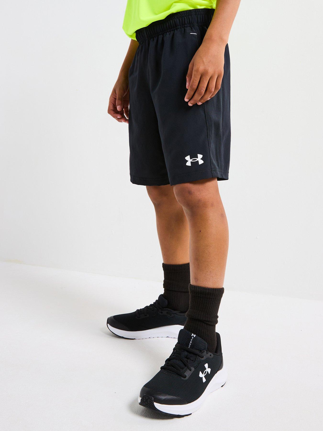 undefined Junior Boys Training Tech Utility Woven Shorts - Black