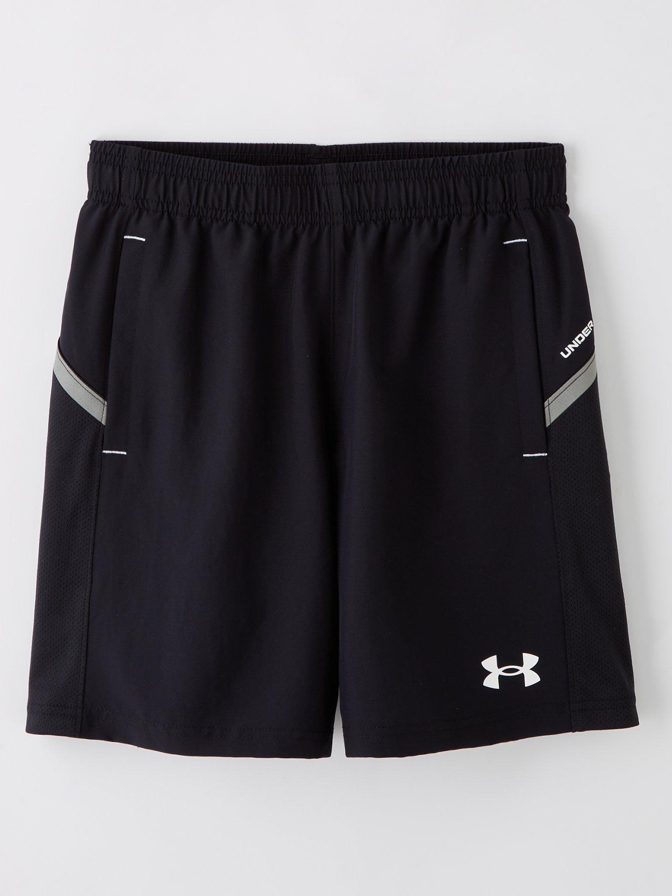 undefined Junior Boys Training Tech Utility Woven Shorts - Black