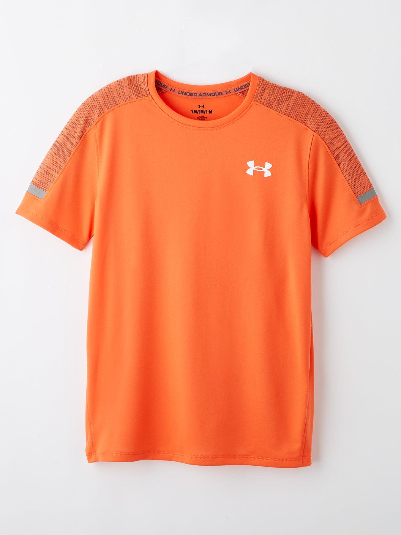 UNDER ARMOUR Junior Boys Training Tech Utility T-Shirt - Red