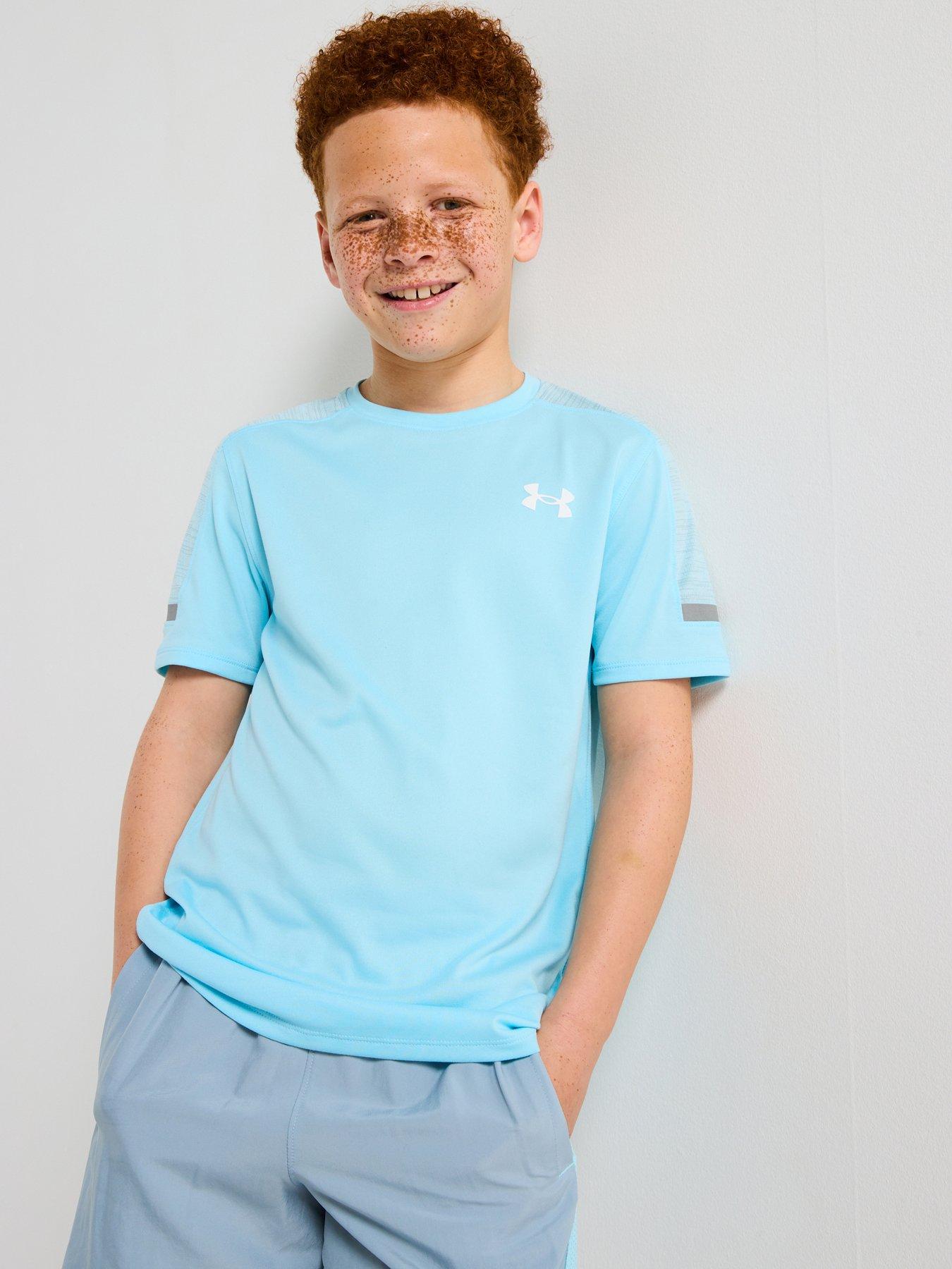 undefined Junior Boys Training Tech Utility T-Shirt - Blue