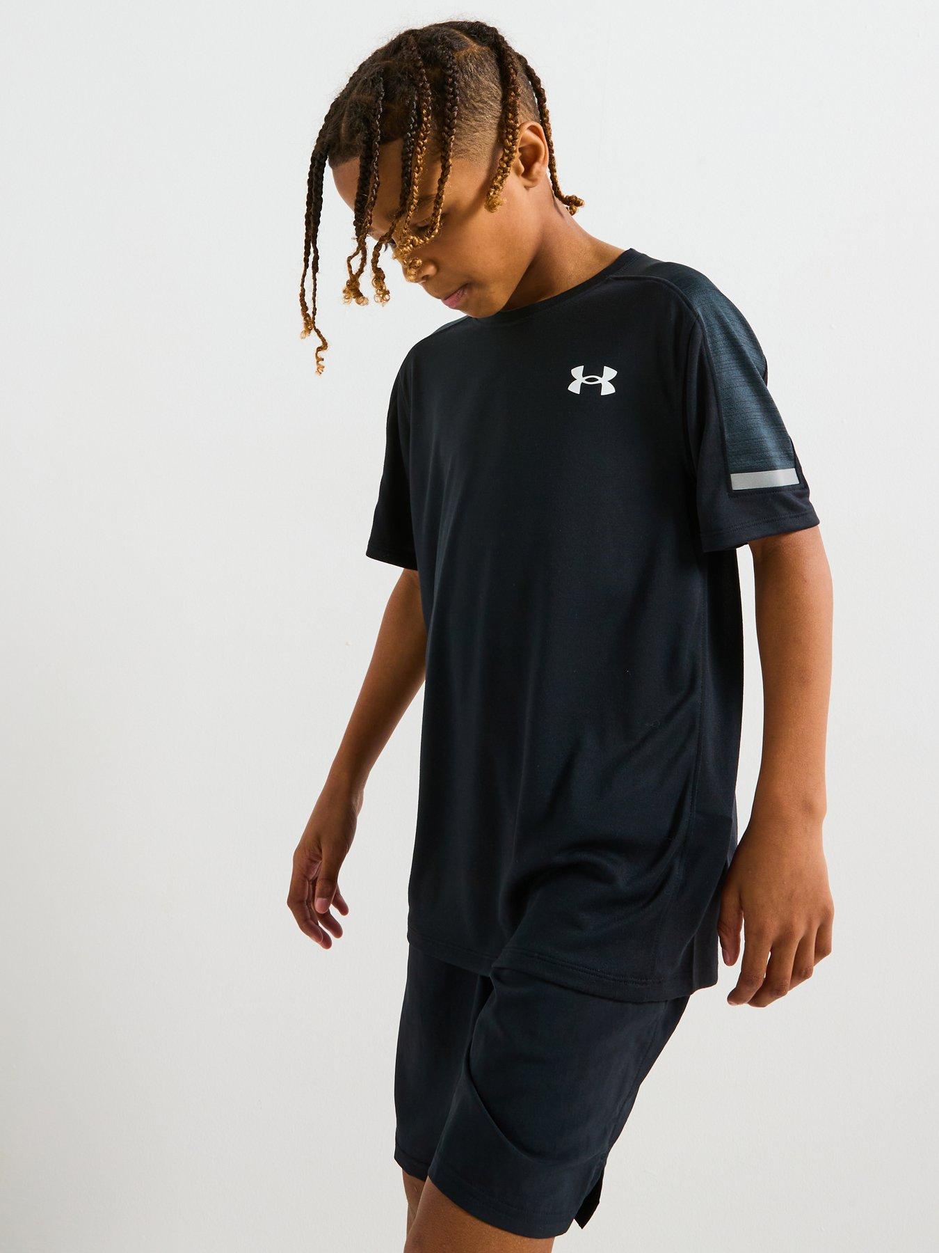 undefined Junior Boys Training Tech Utility T-Shirt - Black