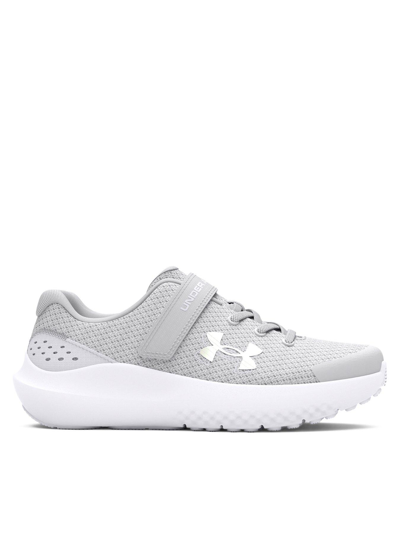 UNDER ARMOUR Kids Girls Surge 4 Trainers - Grey