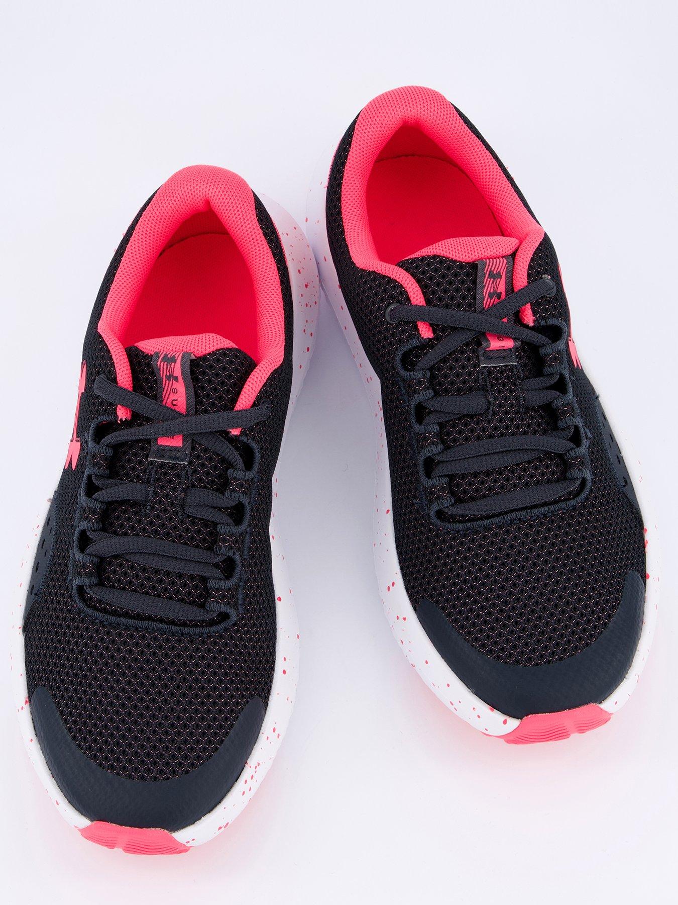 Image 3 of 7 of UNDER ARMOUR Junior Girls Surge 4 Trainers - Black