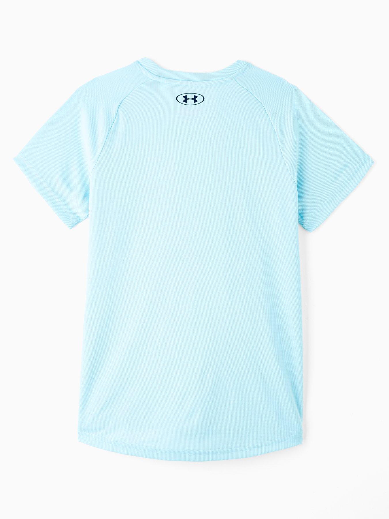 Image 2 of 4 of UNDER ARMOUR Junior Boys Training Tech Textured T-Shirt - Blue