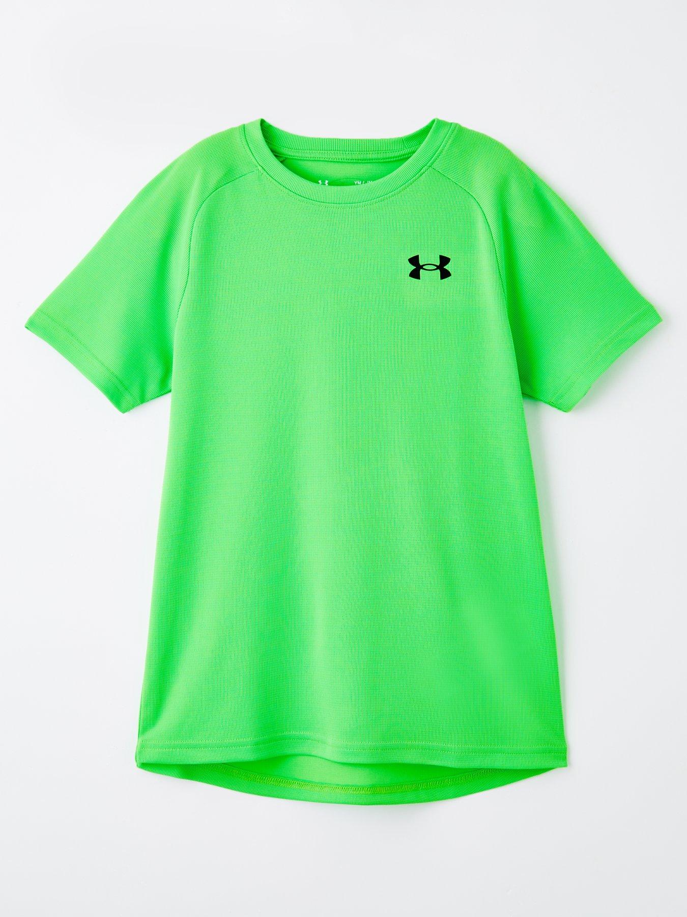 undefined Junior Boys Training Tech Textured T-Shirt - Green