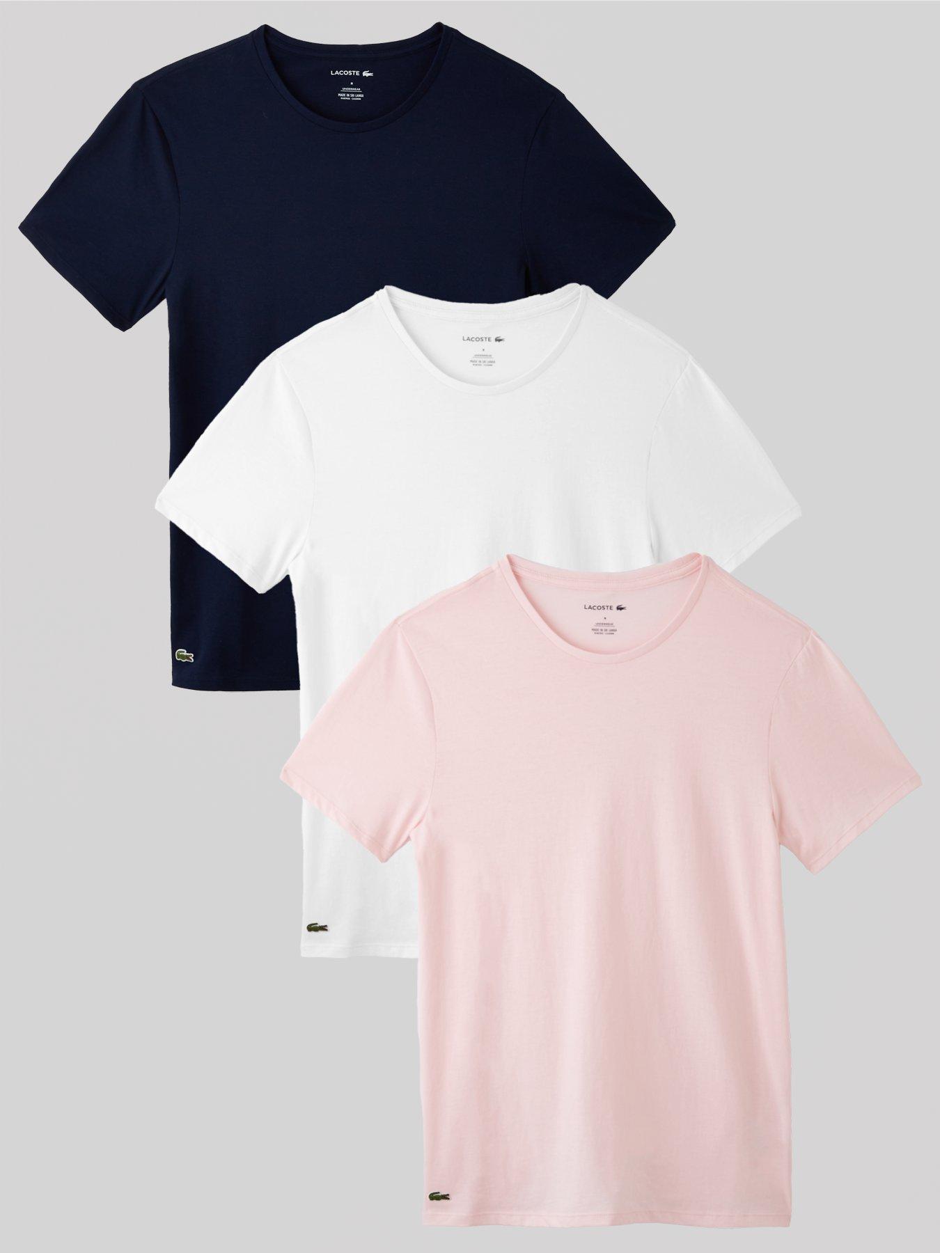 undefined 3-Pack Cotton Jersey Loungewear T-Shirt - Multi