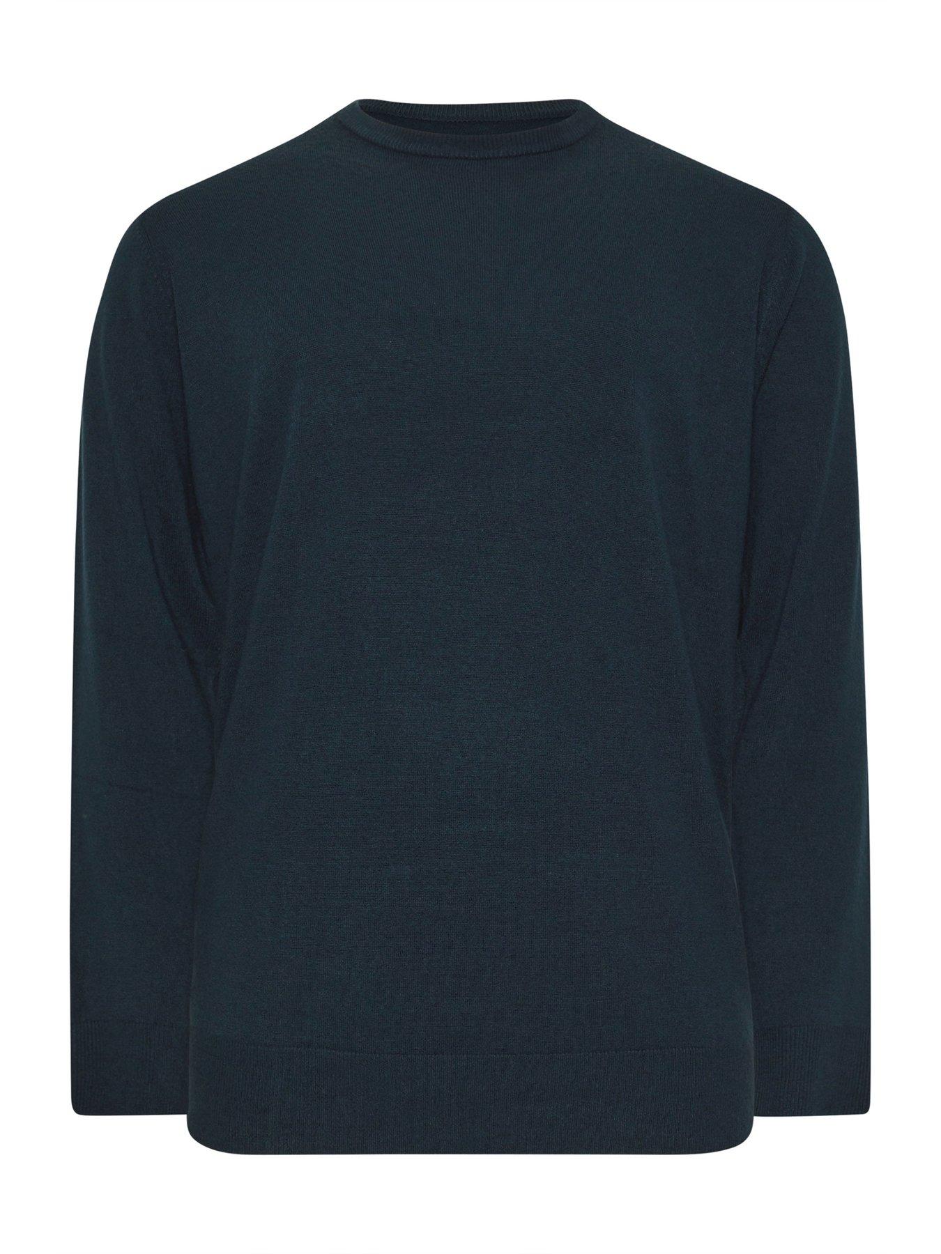 Image 3 of 3 of BadRhino Crew Neck Knitted Jumper - Blue