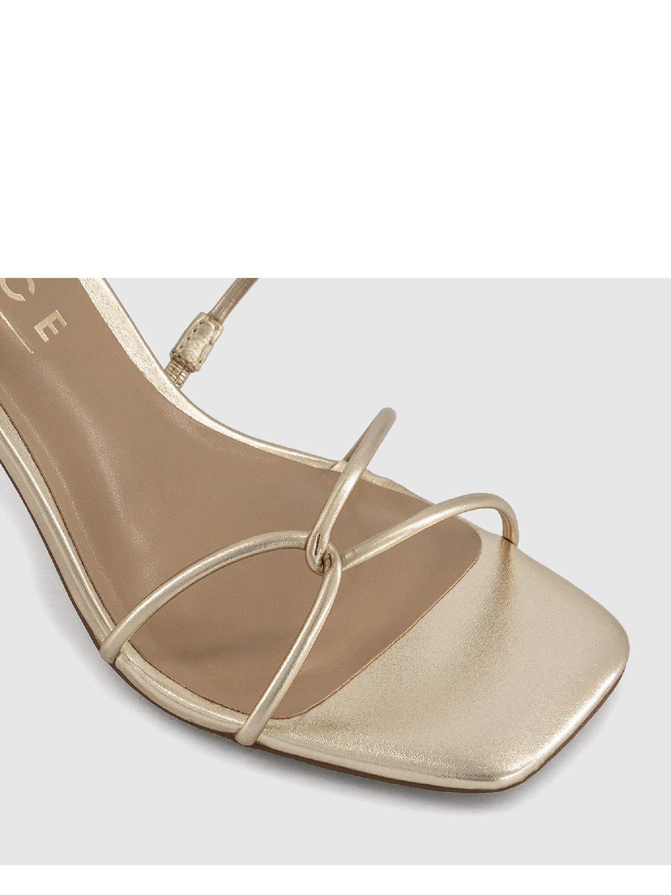 OFFICE Hero Strappy Heeled Sandal Gold Very