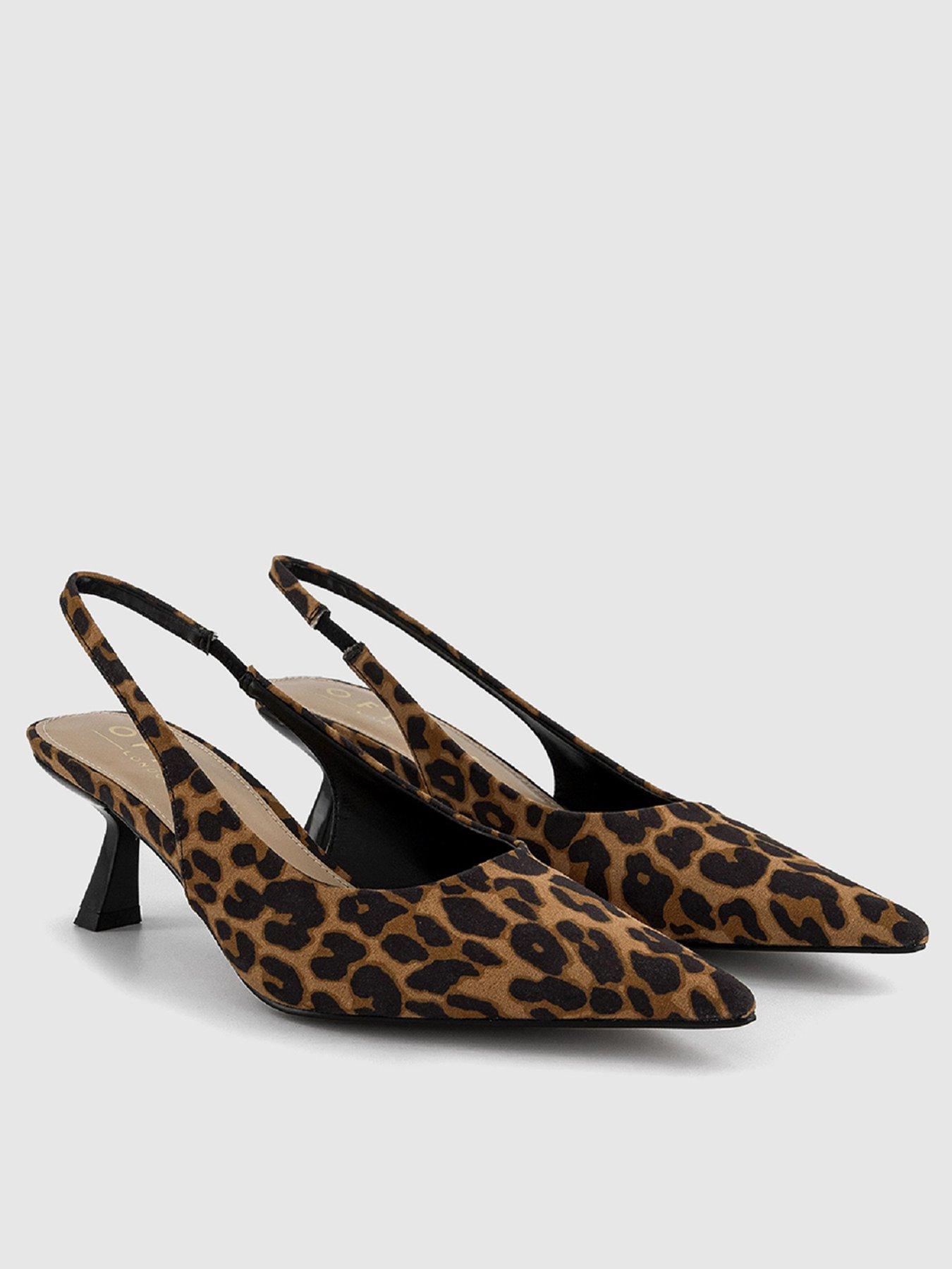 Image 4 of 5 of OFFICE Million- Slingback Kitten Heel - Leopard