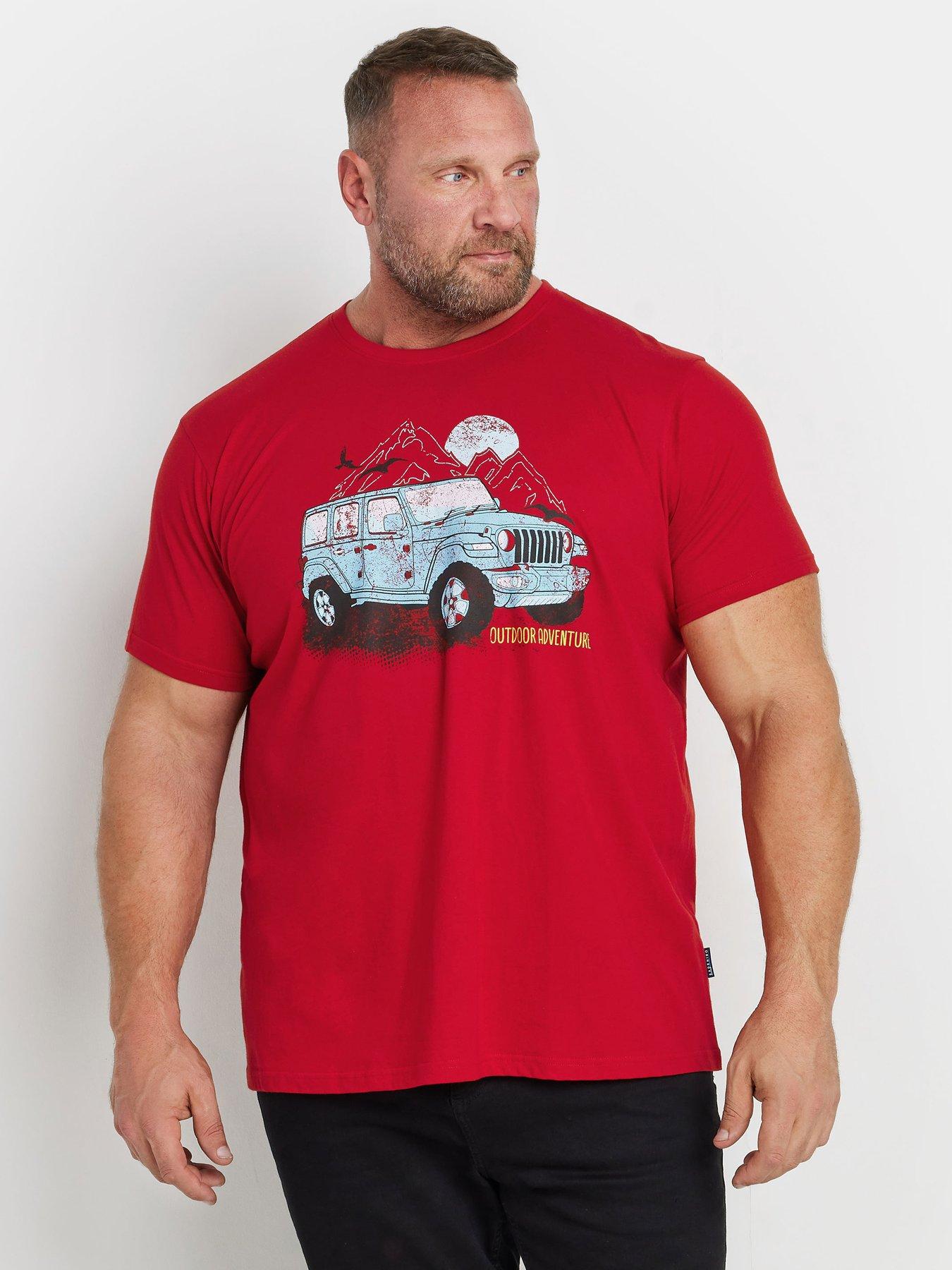 undefined Mountain Jeep T-Shirt - Red