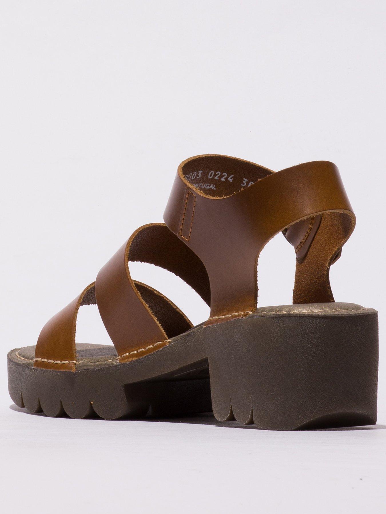 Image 3 of 4 of Fly London Egly Buckle Sandal - Brown