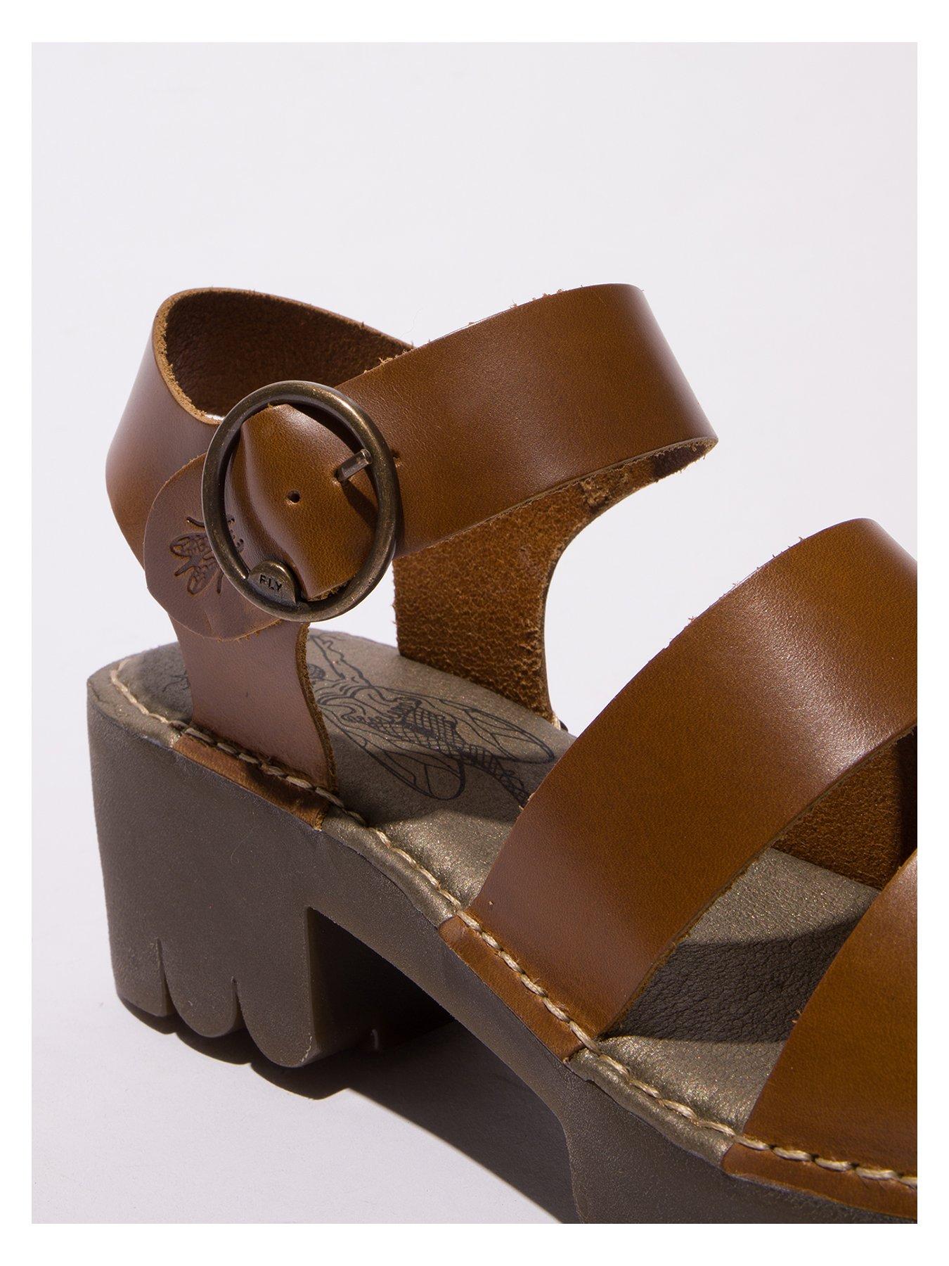 Image 4 of 4 of Fly London Egly Buckle Sandal - Brown
