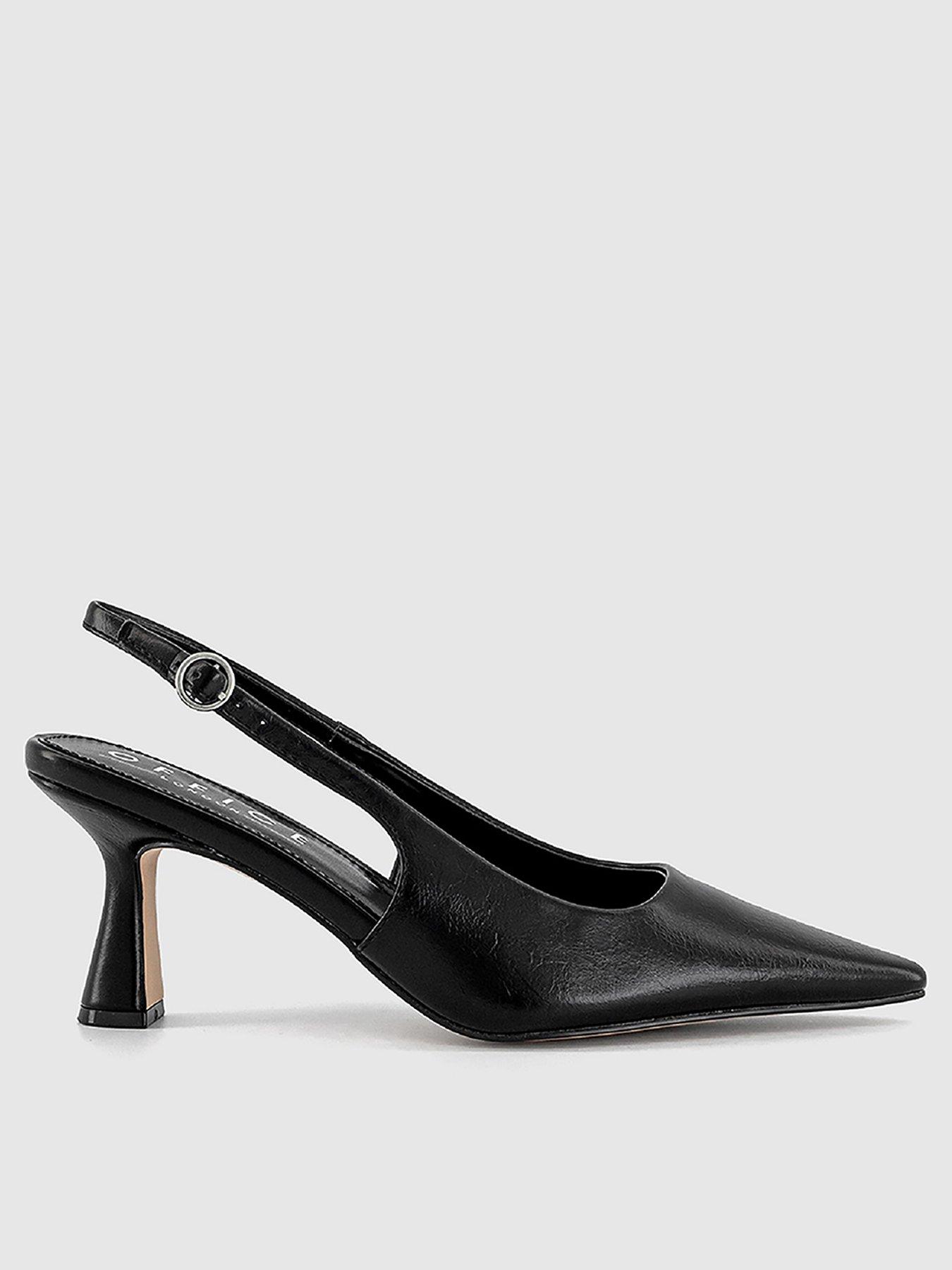 undefined Hettie - Slingback Court Heel - Black