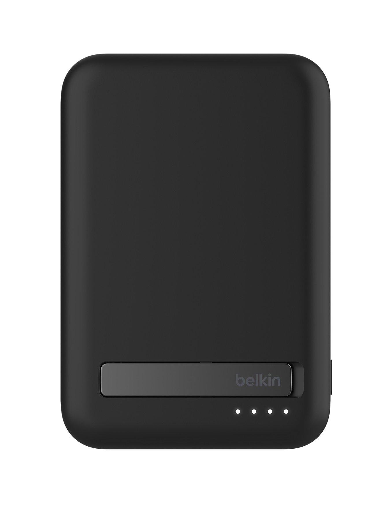 Image 1 of 6 of Belkin 10k Qi2 MagSafe Compatible Powerbank with kickstand black