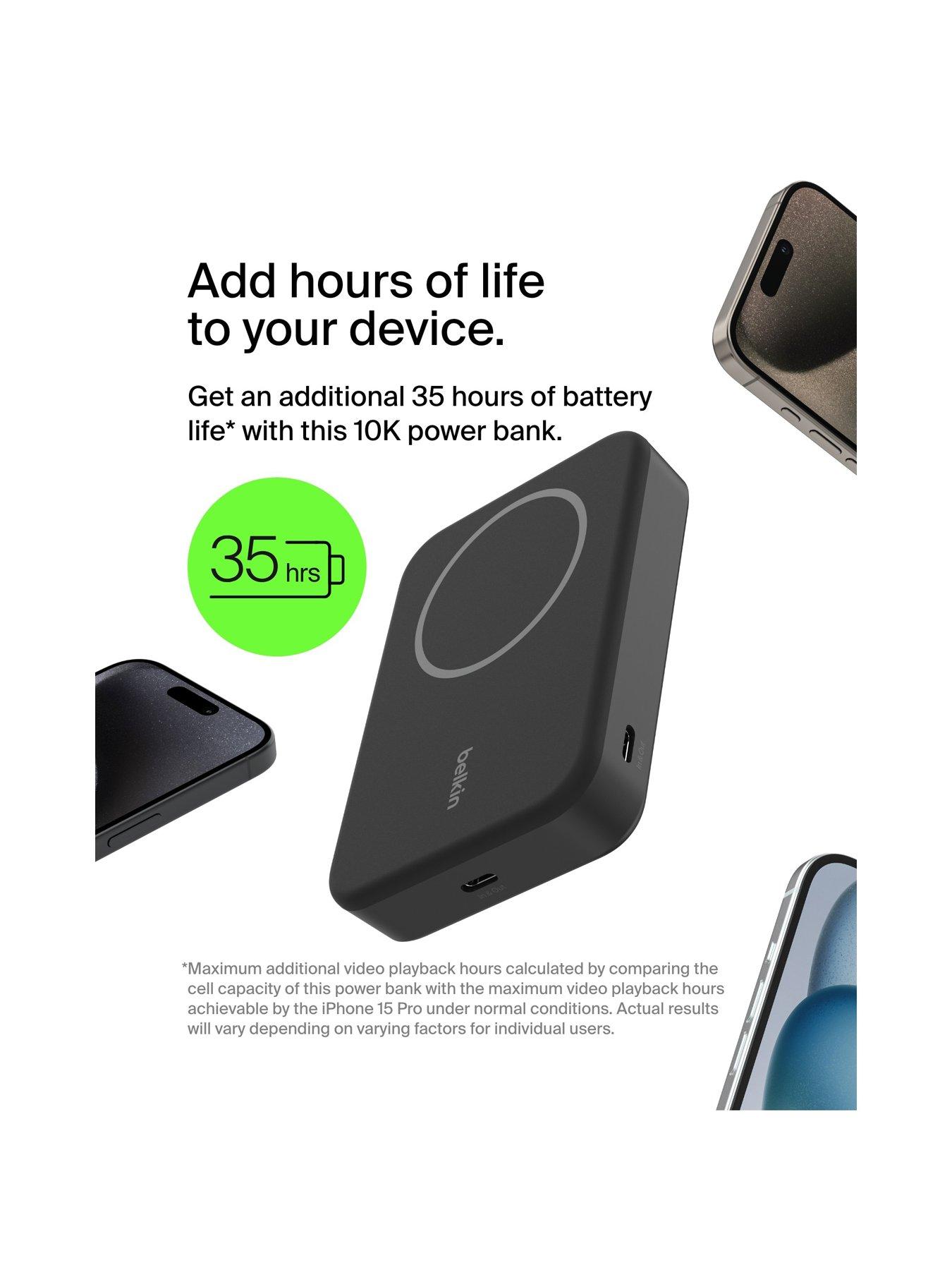 Image 6 of 6 of Belkin 10k Qi2 MagSafe Compatible Powerbank with kickstand black