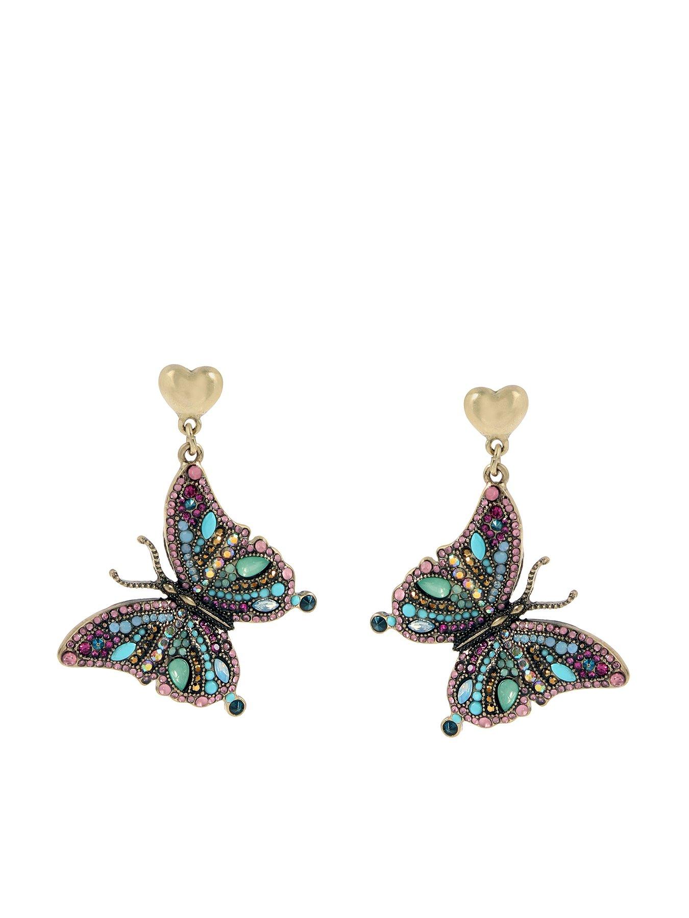 undefined Boho Butterfly Drop Earrings