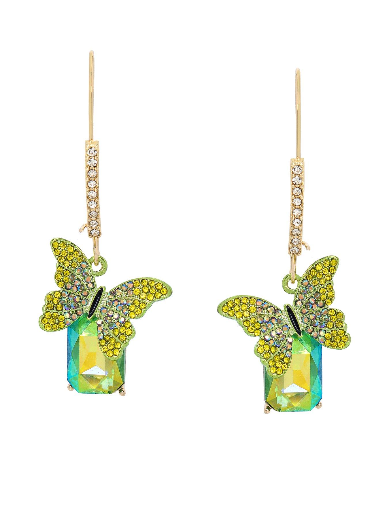 Betsey Johnson Butterfly Dangle Earrings Very