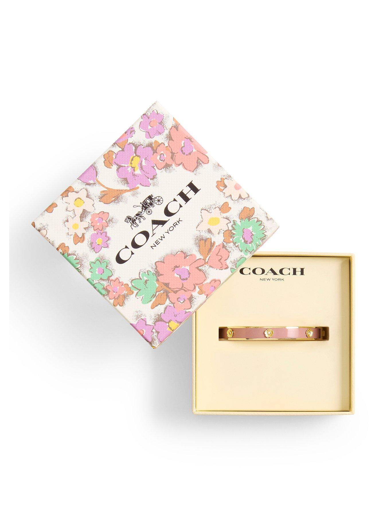 undefined Signature Tea Rose Enamel Bangle Boxed Bracelet