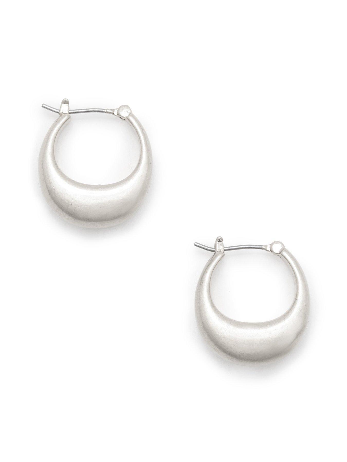 undefined Sculpted Tube Hoop Earrings