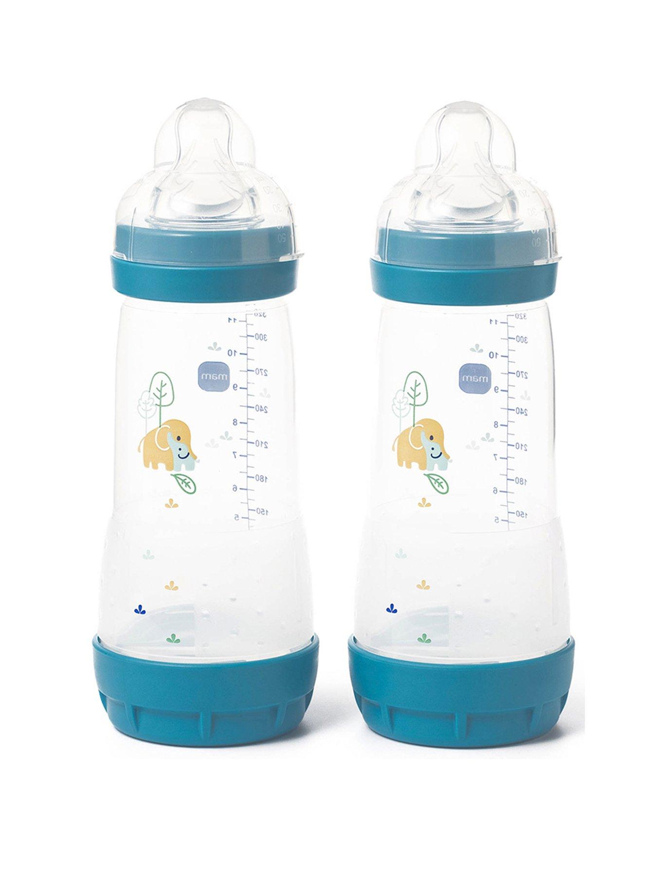 MAM Easy Start Anti-Colic Baby Bottle 320ml - 2pk Blue
