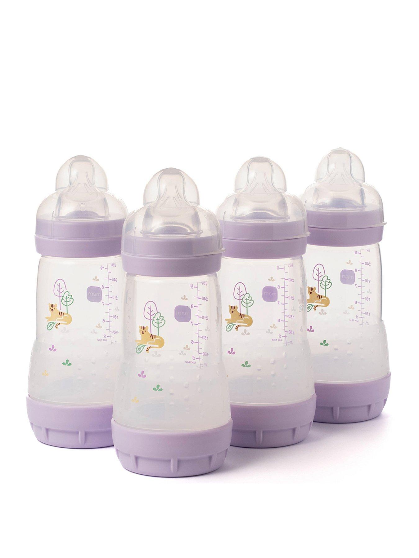 MAM Easy Start Anti-Colic Bottle Set 260ml 4pk - Lilac