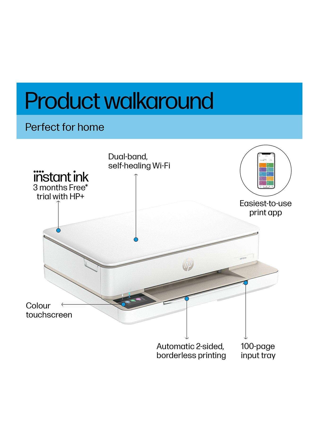 Image 3 of 8 of HP Envy 6120e AiO Wireless Printer with 3 months of Instant Ink Included with HP+