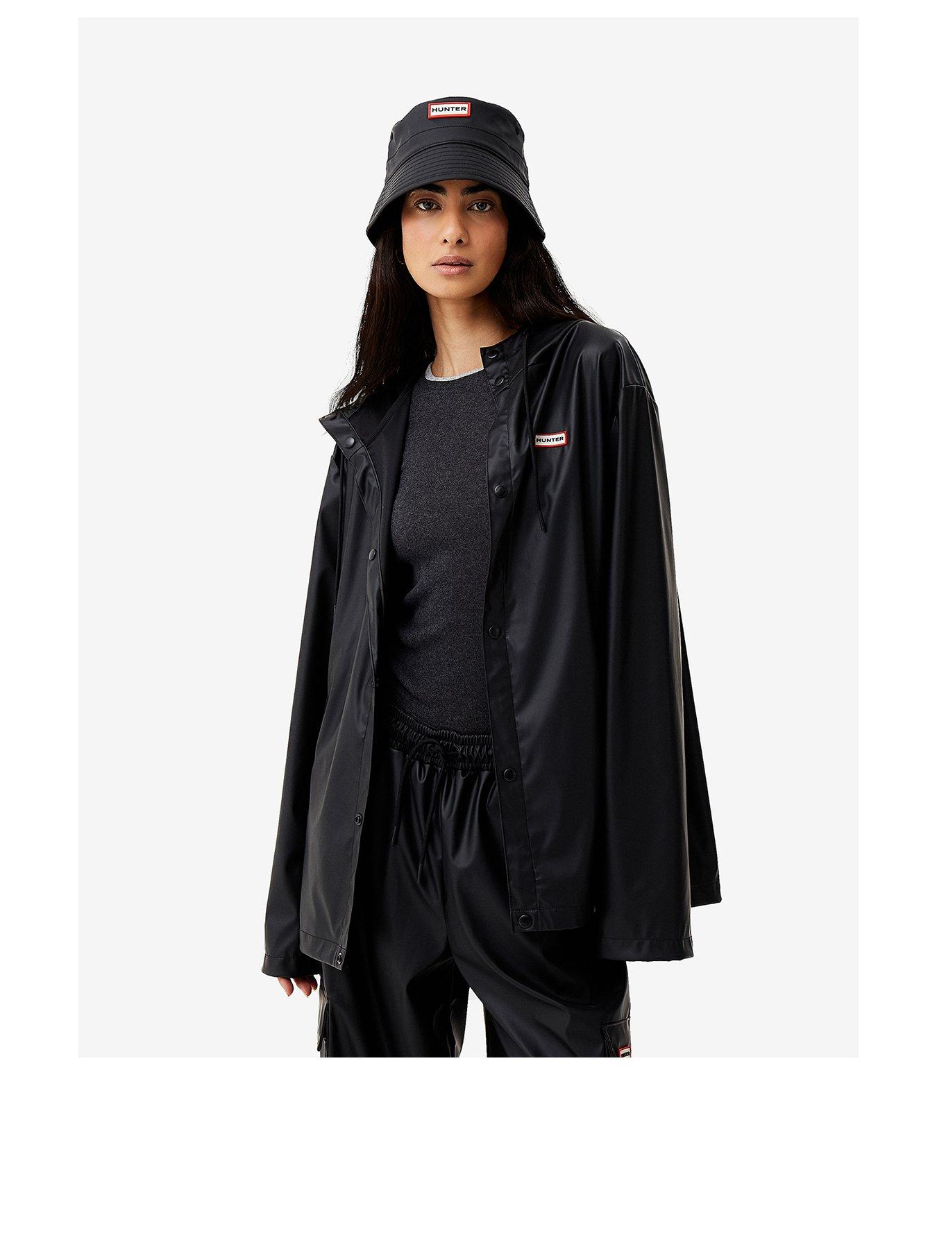 Hunter Lightweight Womens Black Waterproof Parka Jacket main image 0