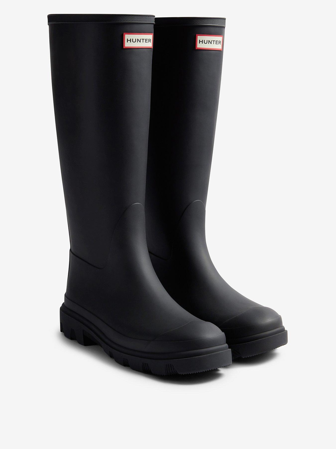 Image 1 of 6 of Hunter Downpour Tall Boots - Black