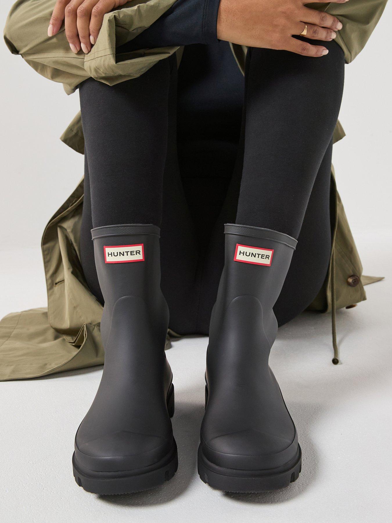 Hunter Downpour Short Boots - Black