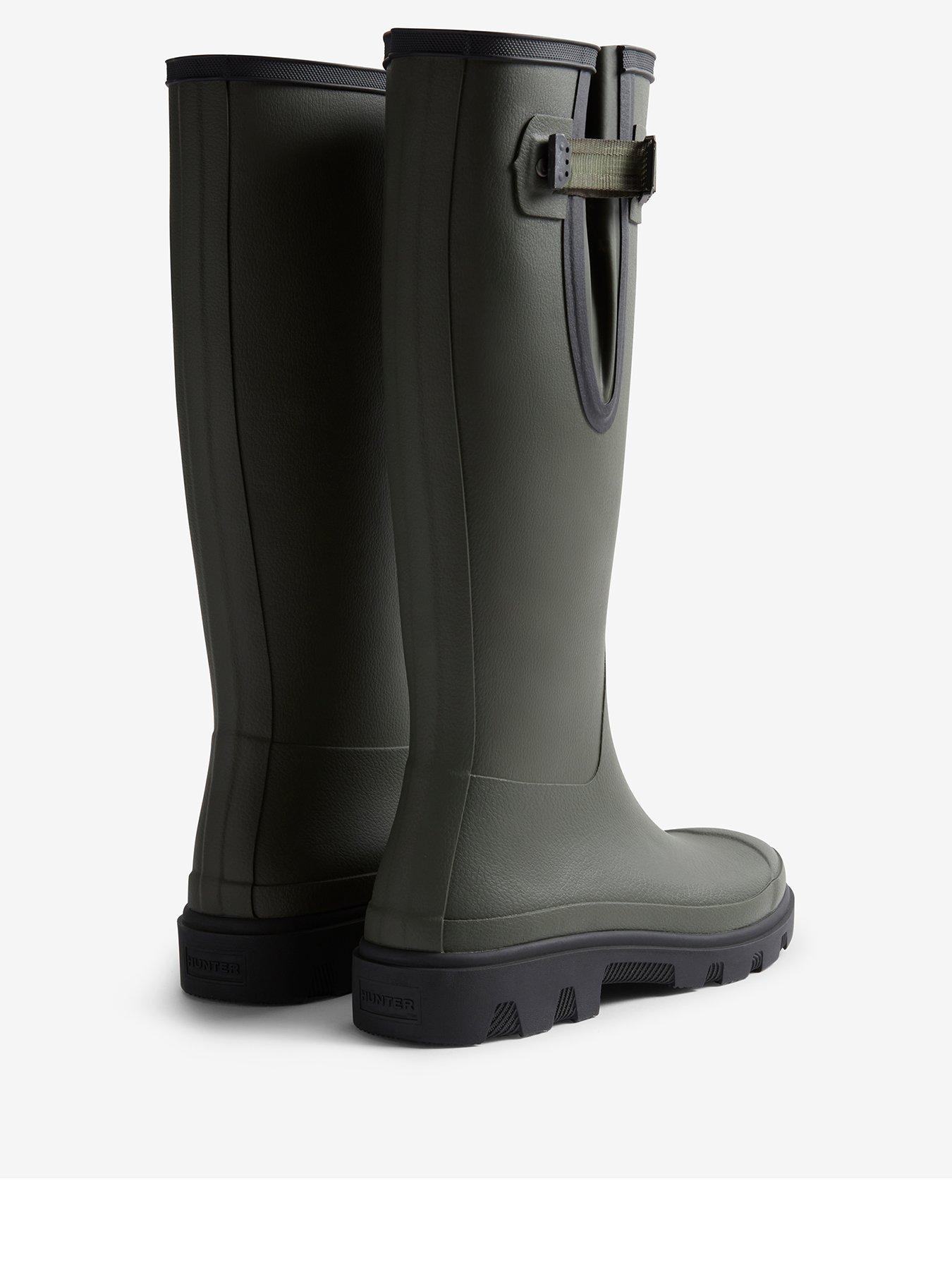 Hunter Womens Downpour Adjustable Boot Dark Olive Very