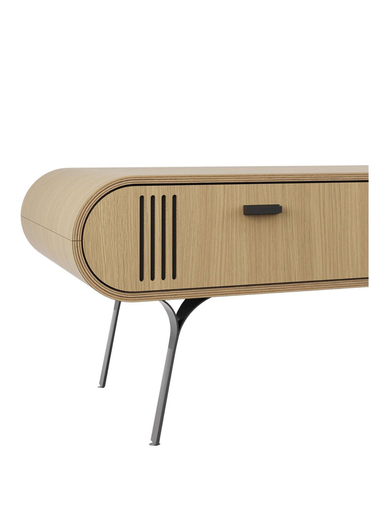 Image 3 of 5 of Jual Milano Real Wood Veneer&nbsp;Coffee Table &nbsp;- Real Wood Oak&nbsp;Veneer