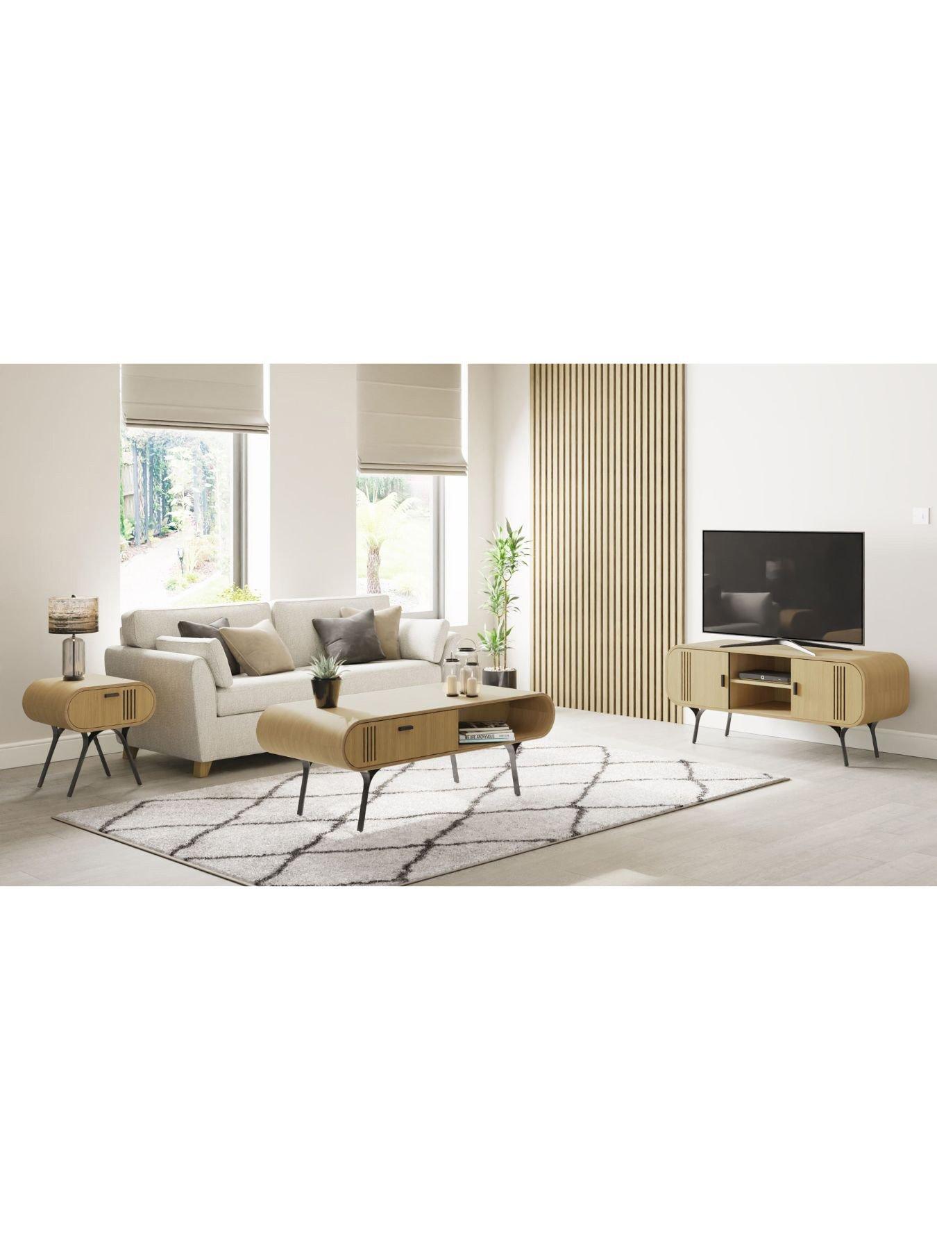 Image 5 of 5 of Jual Milano Real Wood Veneer&nbsp;Coffee Table &nbsp;- Real Wood Oak&nbsp;Veneer