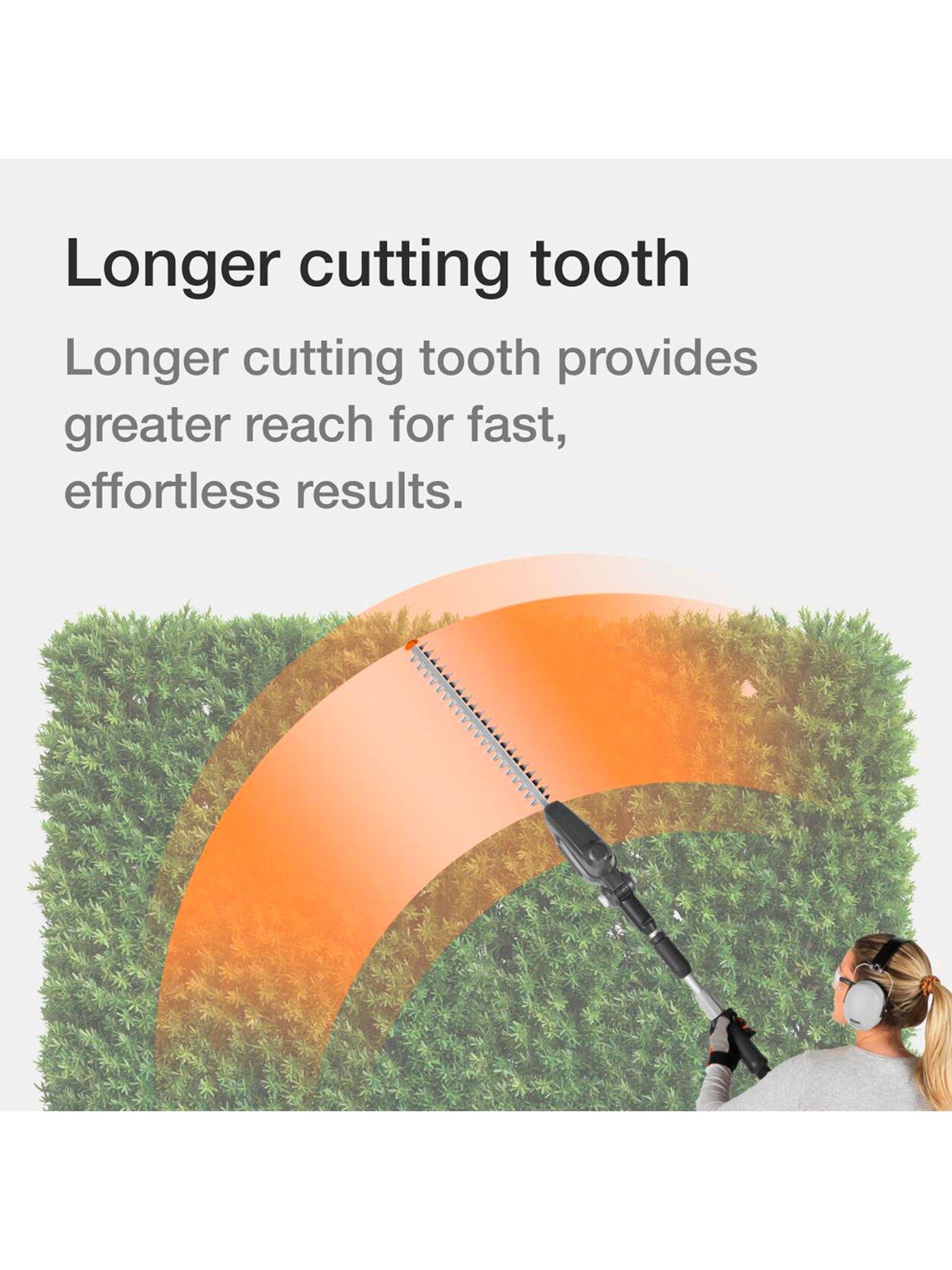 Image 4 of 7 of Flymo 18V UltraCut Reach 420 Cordless Hedge Trimmer