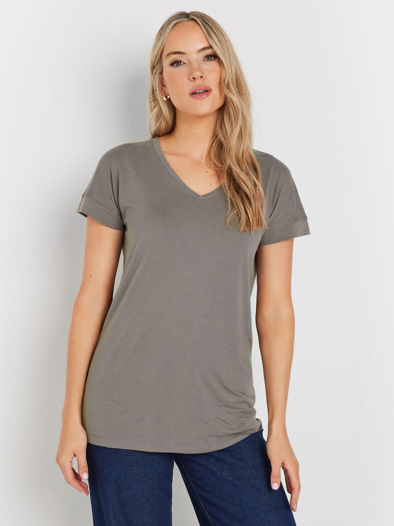 undefined Premium Modal V-Neck T-Shirt - Grey