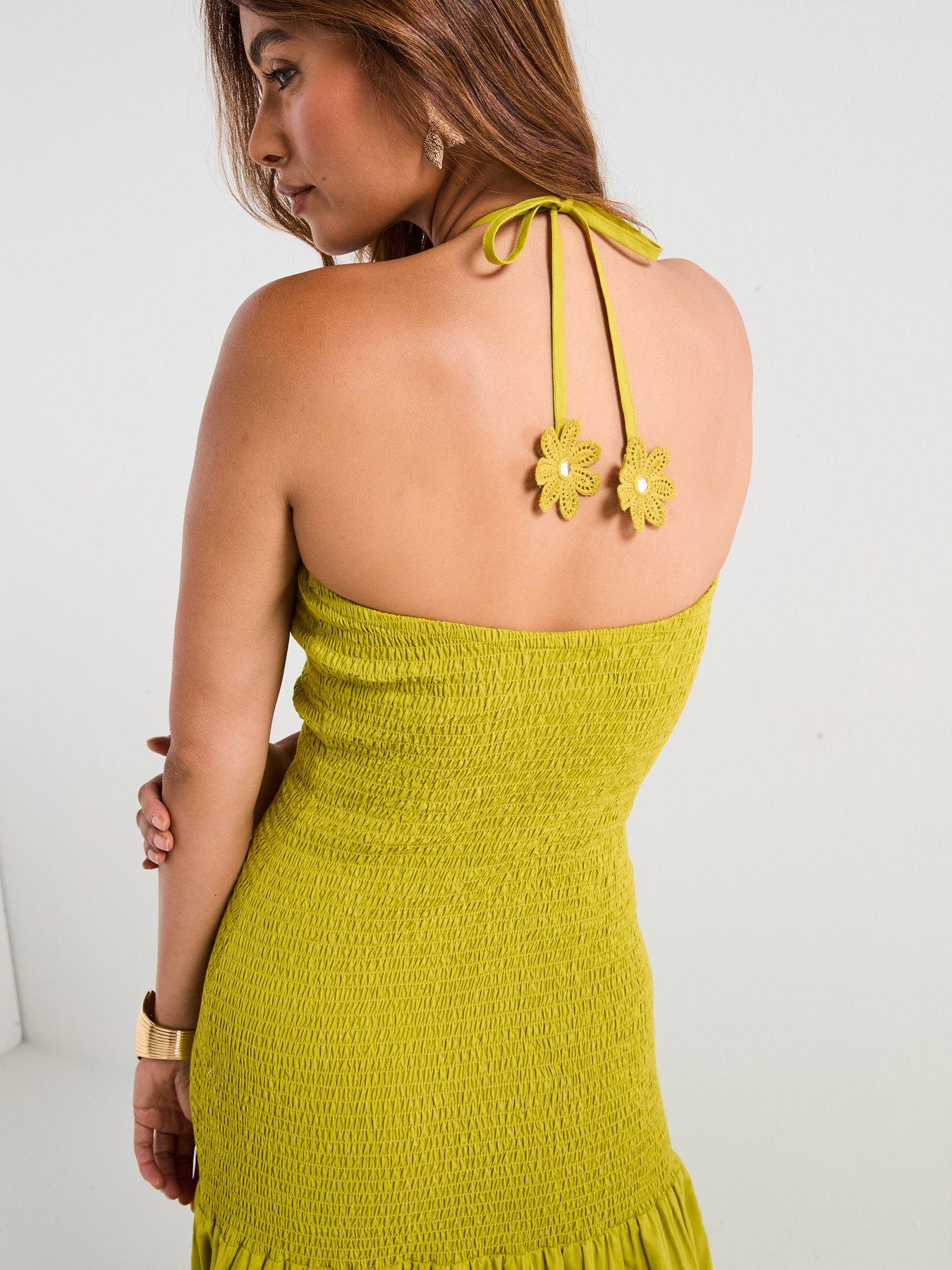 Image 5 of 6 of V by Very Floral Shirred Maxi Beach Dress