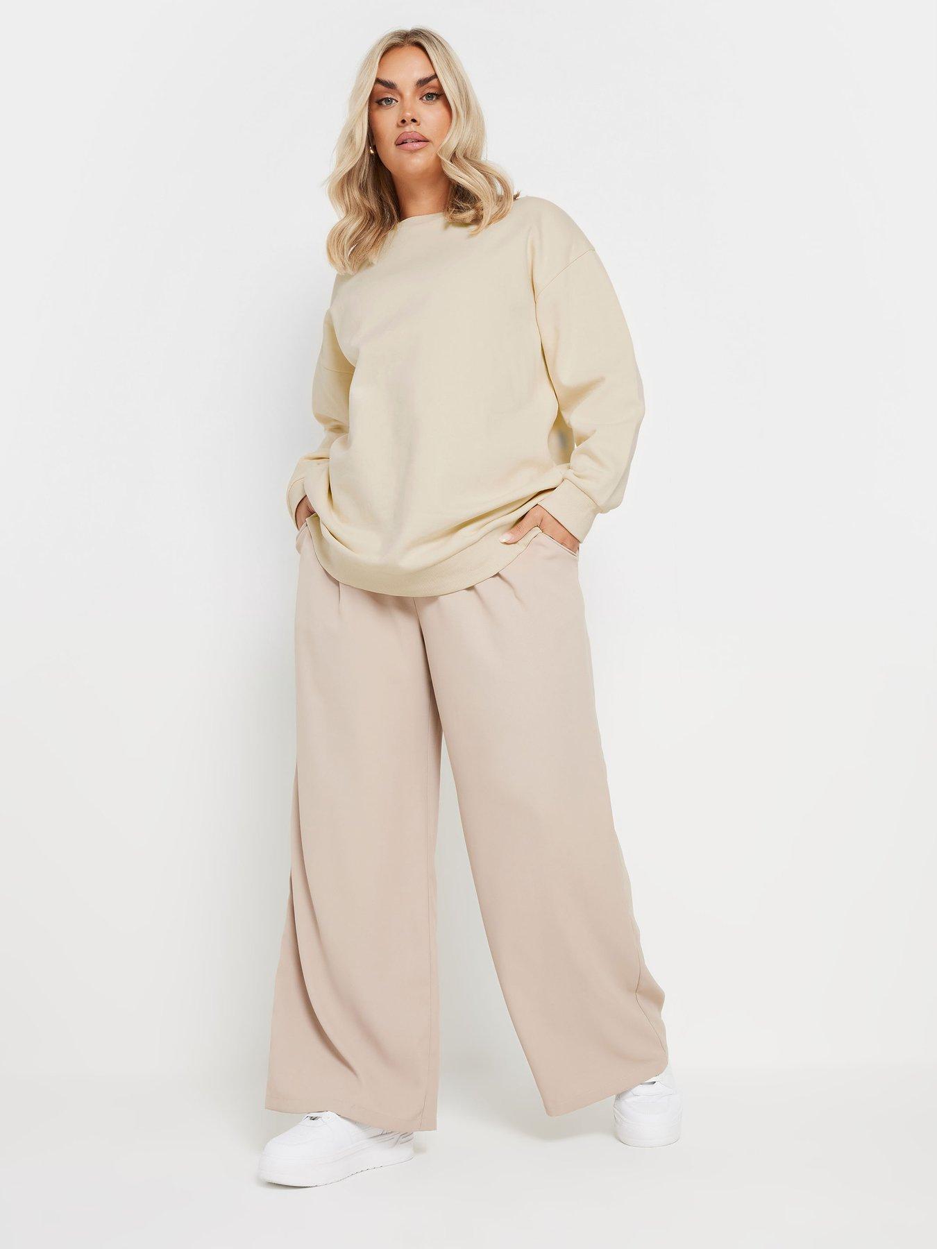 Image 3 of 5 of Yours Curve Crew Sweatshirt - Ivory