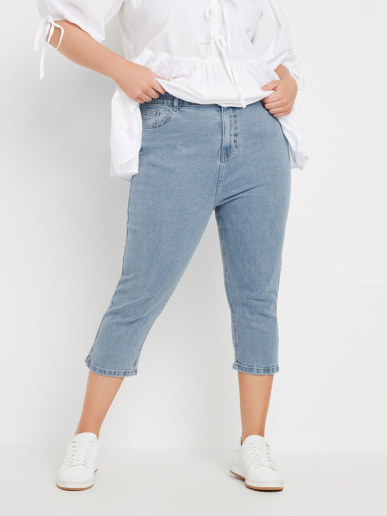 undefined Curve Ava Capri Trousers - Blue