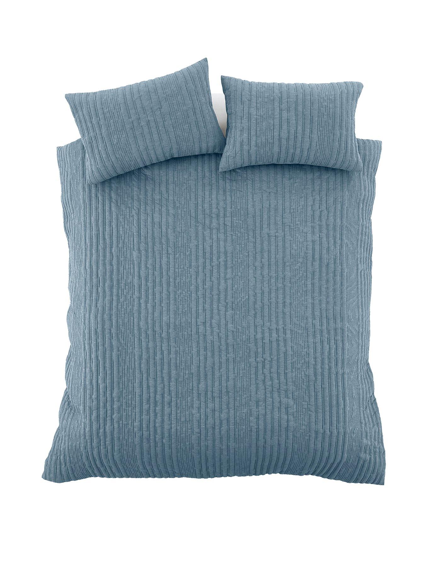 Image 2 of 5 of Pineapple Elephant Tamba Jersey Stripe Duvet Cover Set - Blue